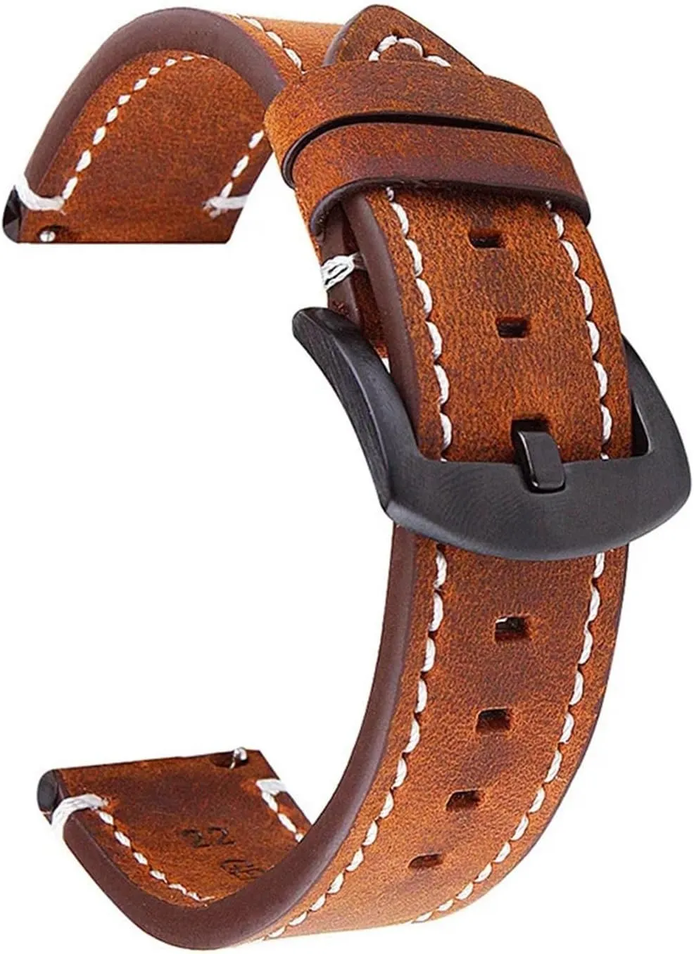 Cowhide Smart individuality escalator parliament Watch Band Belt Accessories Vintage Genuine Leather Watchband Strap 