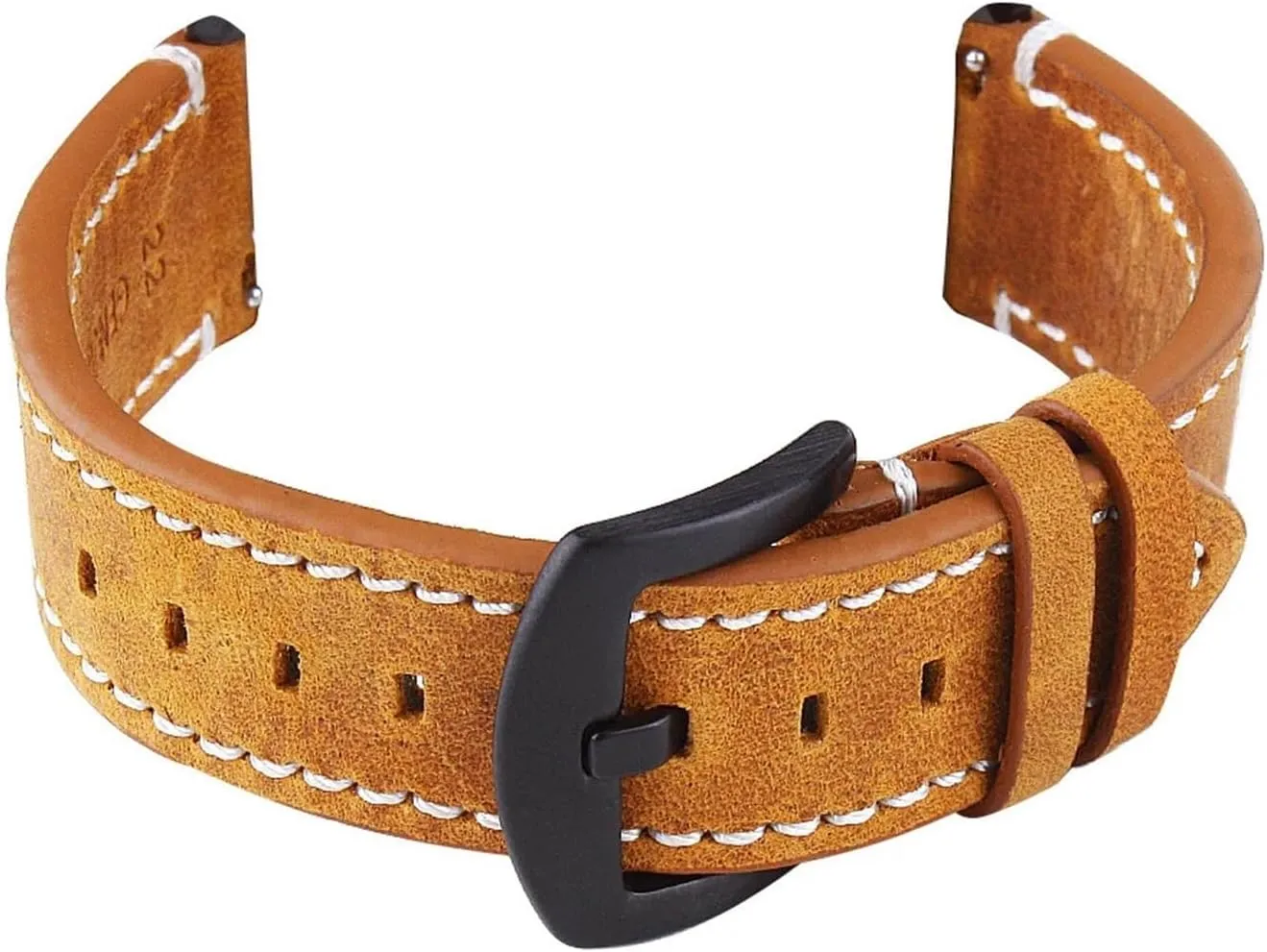 Cowhide Smart individuality escalator parliament Watch Band Belt Accessories Vintage Genuine Leather Watchband Strap 