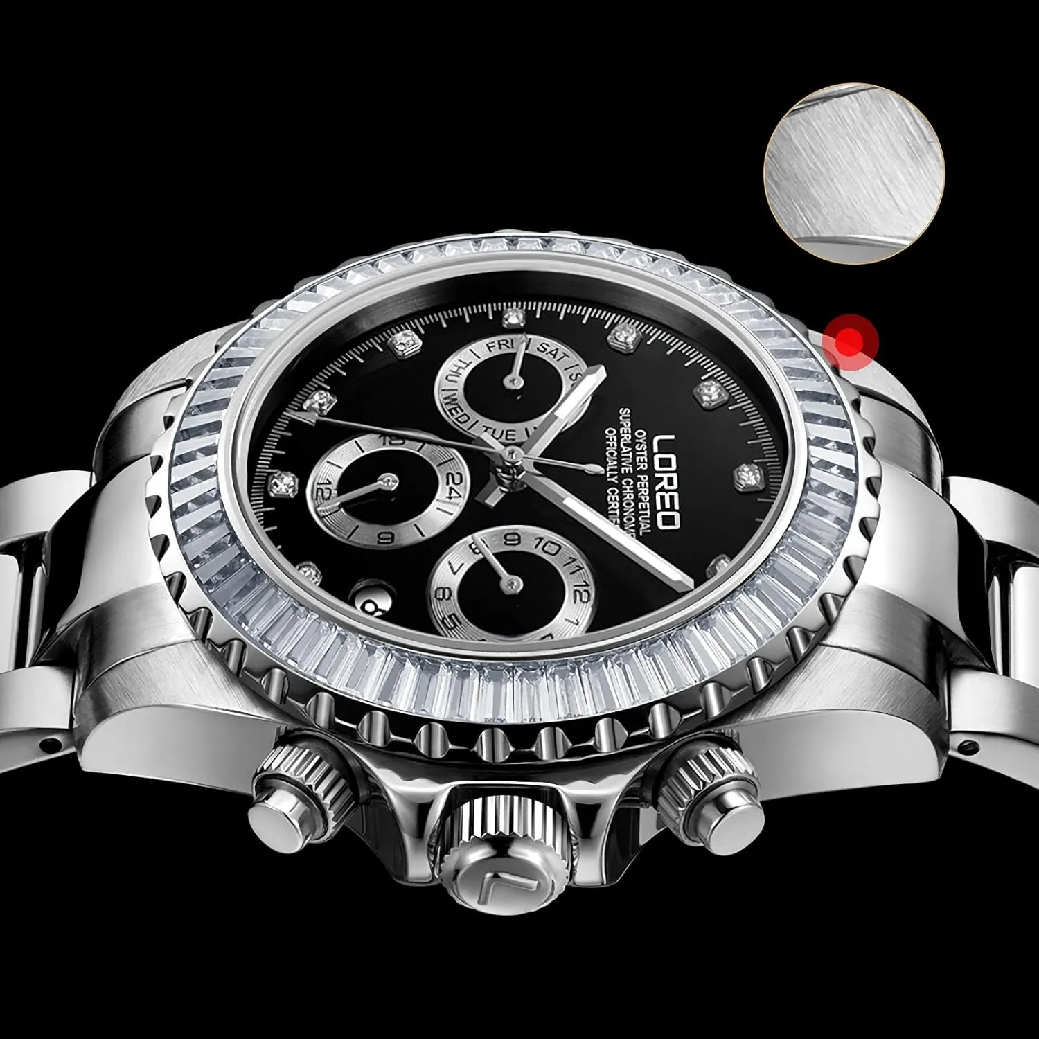 Crystal Inset Bezel Diving Watches for Men Pro Diver Scuba Automatic precipitate Waterproof Watch 