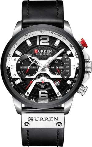 Date Luxury Leather Band Sports Wrist Watches Gosasa Men's Fashion Watch Casual Analog Quartz press Watch with 