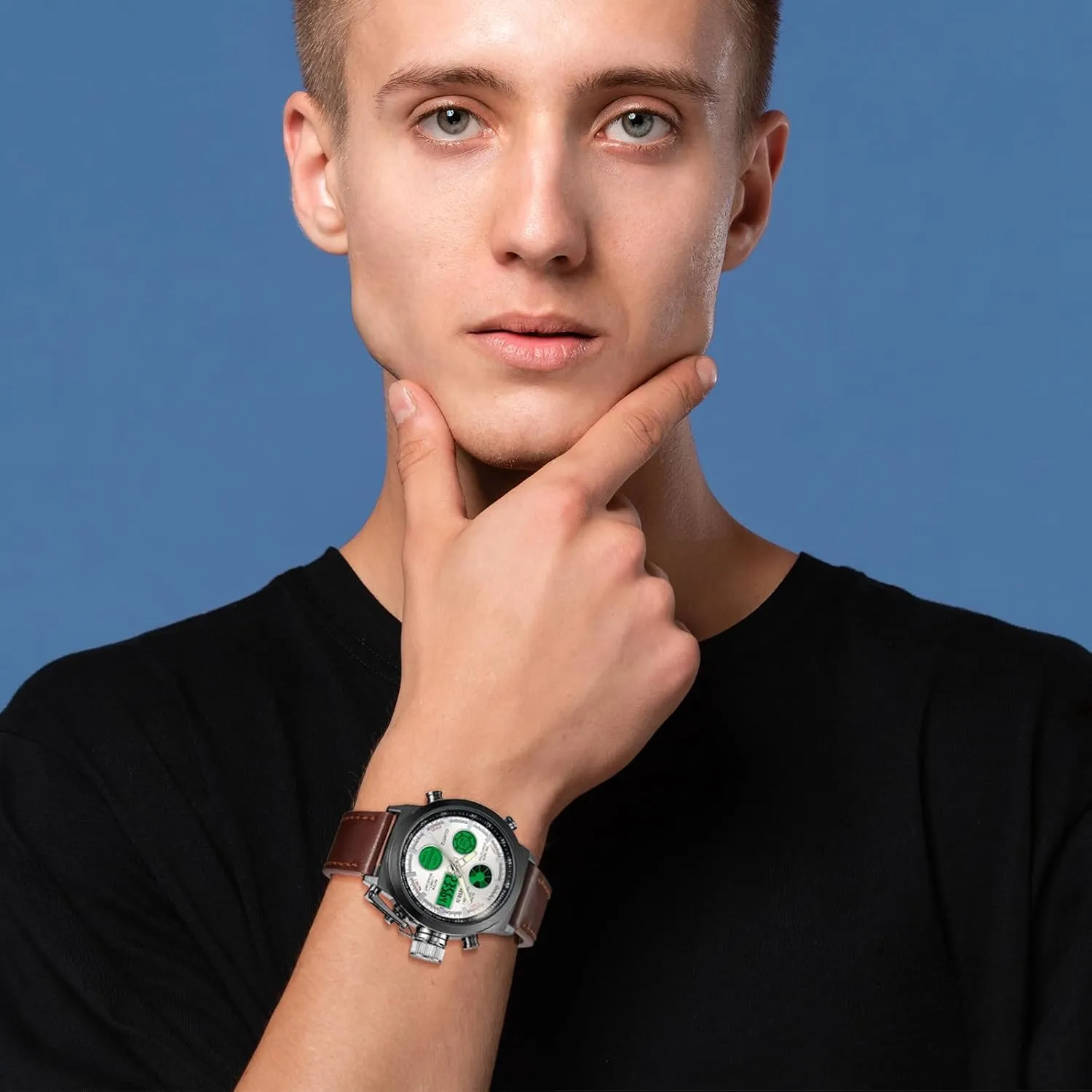 Date Sport Casual Army Field Watch OIDEA Men's Military mason robust distinct Tactical Watches: Multifunction LED Digital Analog Quartz Wrist Watches Easy Reader Waterproof Luminous 