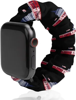 D.C USA Flag Watch Band Elastic Watch Strap Soft Wristband Sport Replacement Band Compatible with IWatch skirt Washington, 