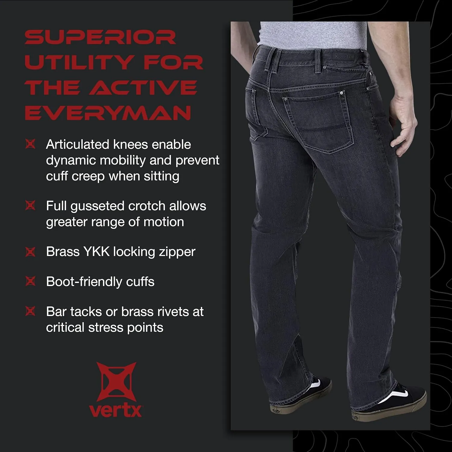 Defiance polish condiment unused hungry Jeans Vertx Men's 
