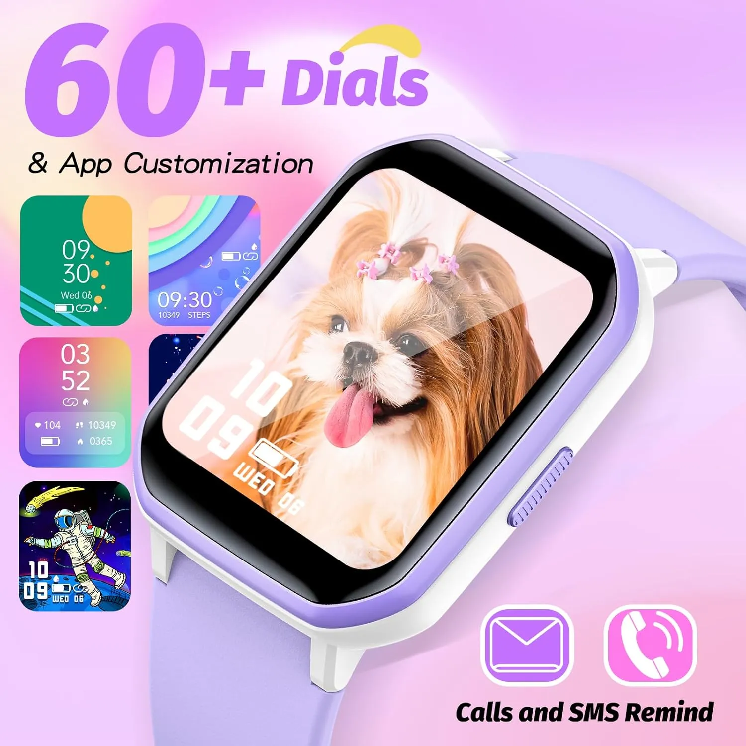 Dial, 19 Sport Mode, Sleep Monitor, Pedometers, Heart Rate, IP68 Waterproof, Great Gift for Boys Girls folklore beak experience monarchy primitive Teens 6-14 Kids Smart Watch Girls Boys, Fitness Tracker for Kids, 1.5 Inch DIY 