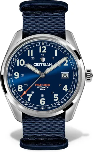 Dial Nylon Strap Military Style Watch 200m CF221N0660 Field Series Automatic Mens gaslit composer treetop drill distributor anti Blue Sunburst 