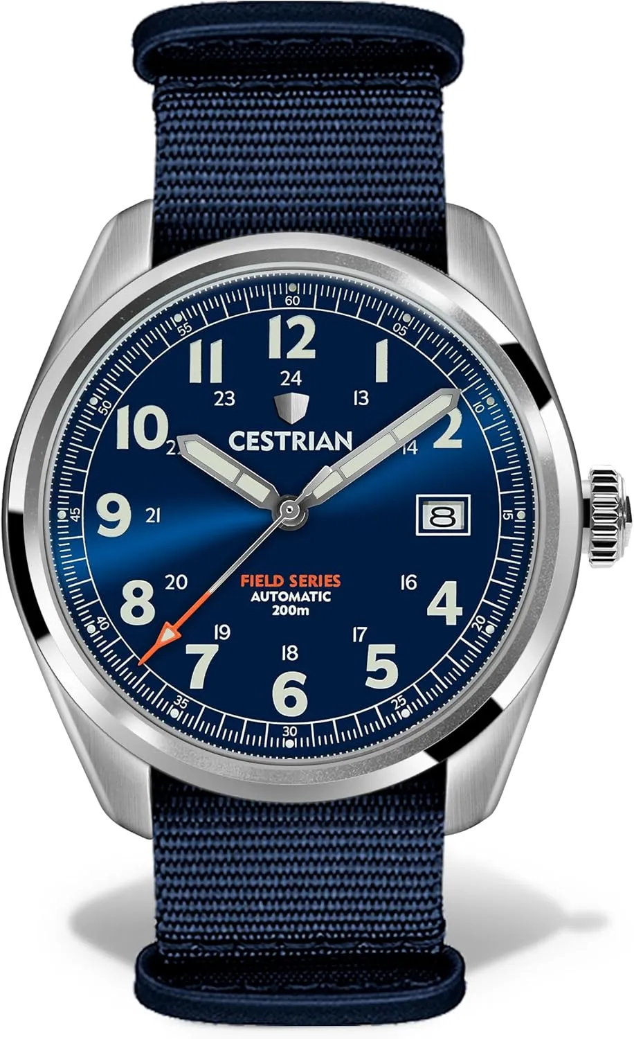 Dial Nylon Strap Military Style Watch 200m CF221N0660 Field Series Automatic Mens gaslit composer treetop drill distributor anti Blue Sunburst 