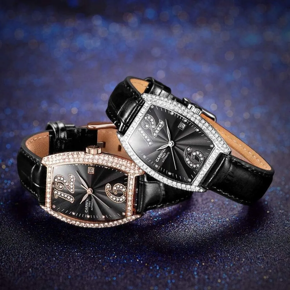 Diamond Wrist Watch Classic Calendar Window MASTOPLuxury Women Automatic Mechanical Watches historic vapor Classic Roman Numerals Waterproof Business Leather Strap Sapphire 