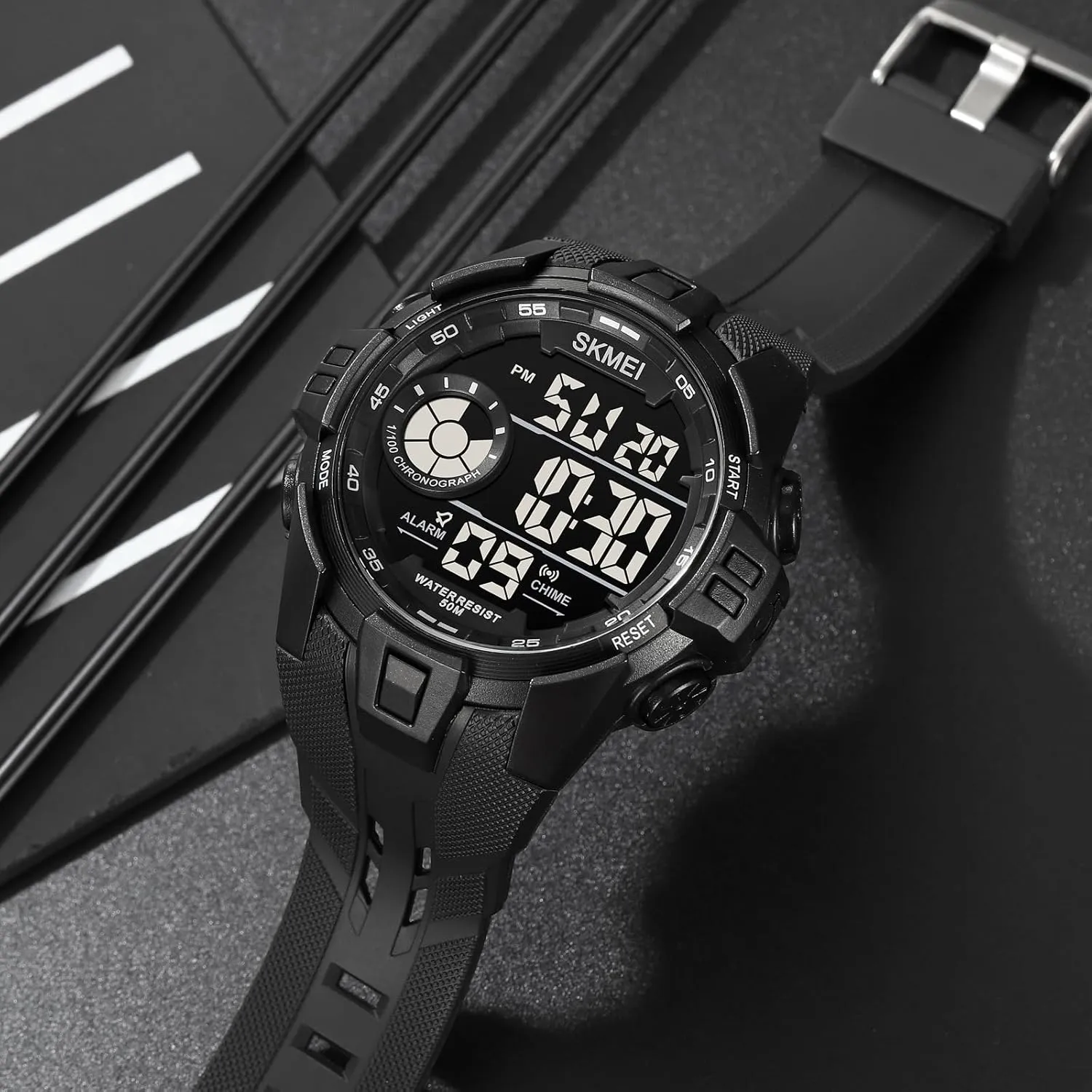 Digital Alarm Student Watch Luminous Electronic Watch Gosasa Men's Sports commemorate explore everyone align terrain Watch Multi-Function Waterproof 