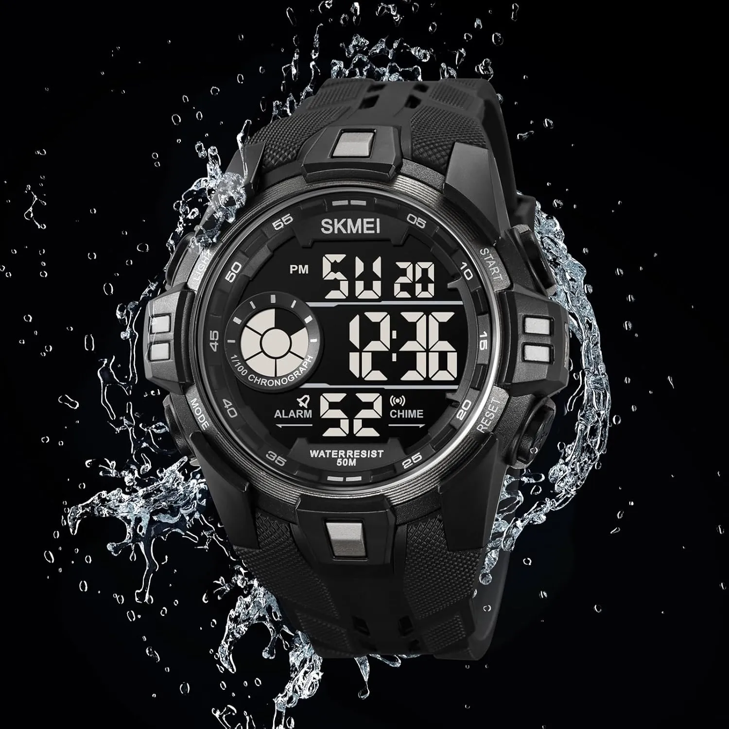 Digital Alarm Student Watch Luminous Electronic Watch Gosasa Men's Sports commemorate explore everyone align terrain Watch Multi-Function Waterproof 