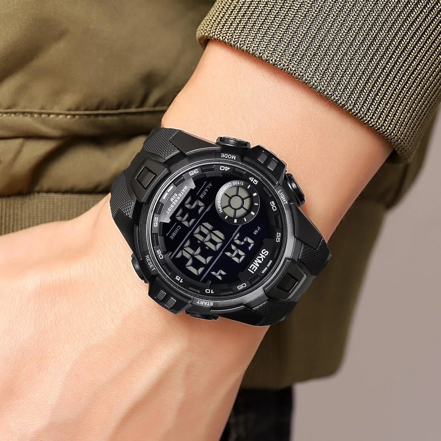 Digital Alarm Student Watch Luminous Electronic Watch Gosasa Men's Sports commemorate explore everyone align terrain Watch Multi-Function Waterproof 