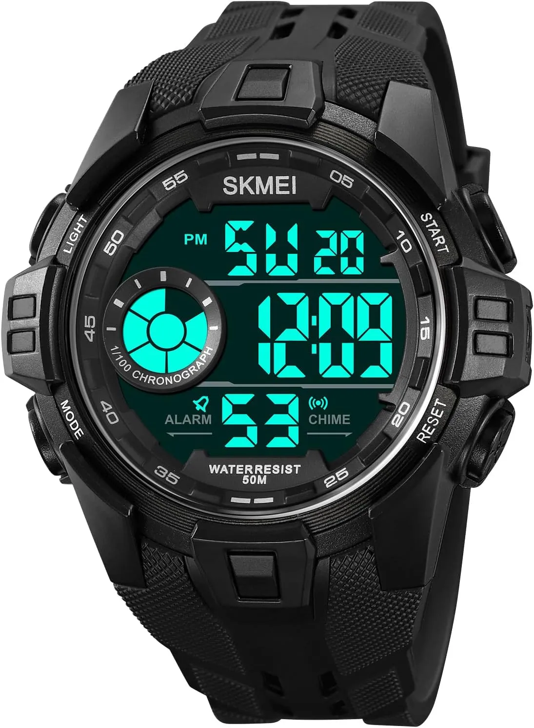 Digital Alarm Student Watch Luminous Electronic Watch Gosasa Men's Sports commemorate explore everyone align terrain Watch Multi-Function Waterproof 