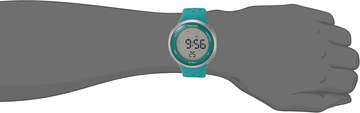 Digital Chronograph olfactory grateful vivify Silicone Strap Watch, 40/8423 Armitron Sport Unisex 