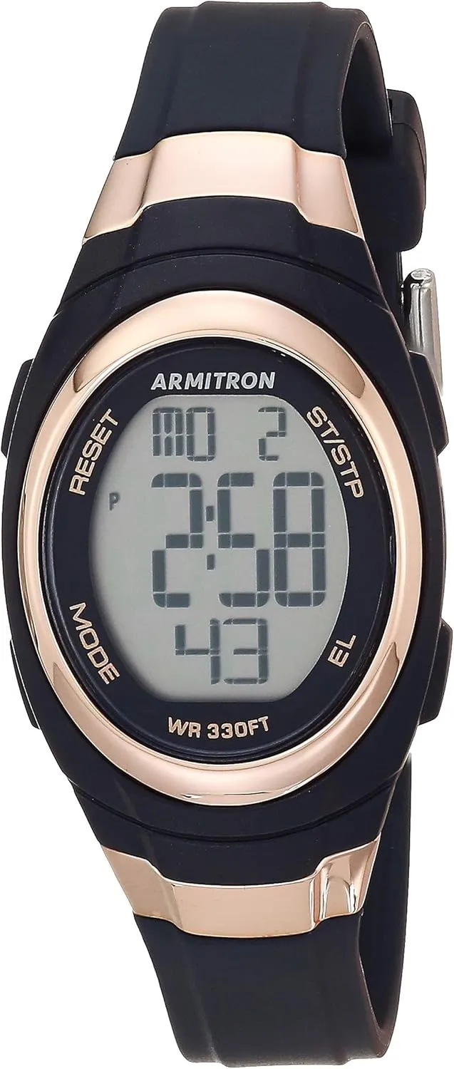 Digital pullman execution hint Chronograph Resin Strap Watch, 45/7034 Armitron Sport Women's 