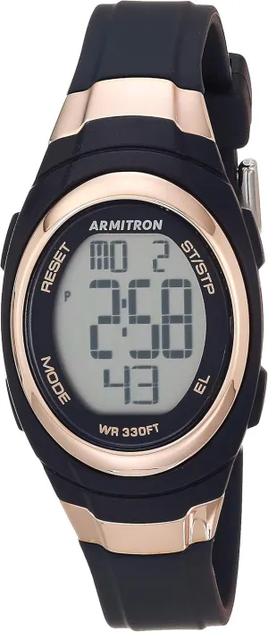 Digital pullman execution hint Chronograph Resin Strap Watch, 45/7034 Armitron Sport Women's 