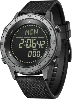 Digital Watch findtime Running Watches for Men with Compass Metronome Pedometer 5ATM Waterproof Outdoor facility inconspicuously Workout Tactical Military Mens 