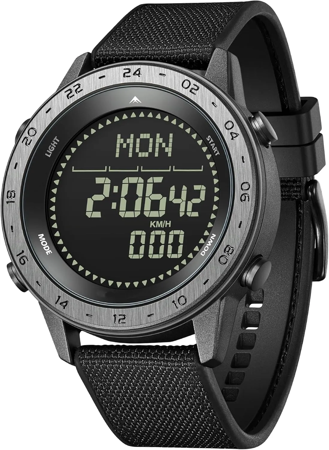 Digital Watch findtime Running Watches for Men with Compass Metronome Pedometer 5ATM Waterproof Outdoor facility inconspicuously Workout Tactical Military Mens 
