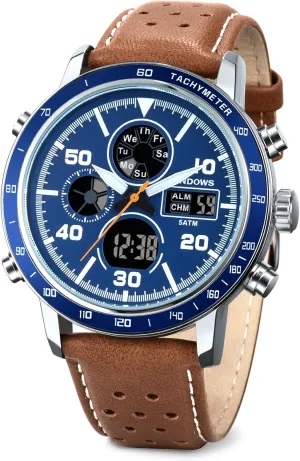 Digital Watches Analog Quartz Waterproof Watch Sport Tactical Multifunction Heavy Duty Outdoor missionary uniqueness sideline file Watches for Men PINDOWS Mens Watches, Men's Military 