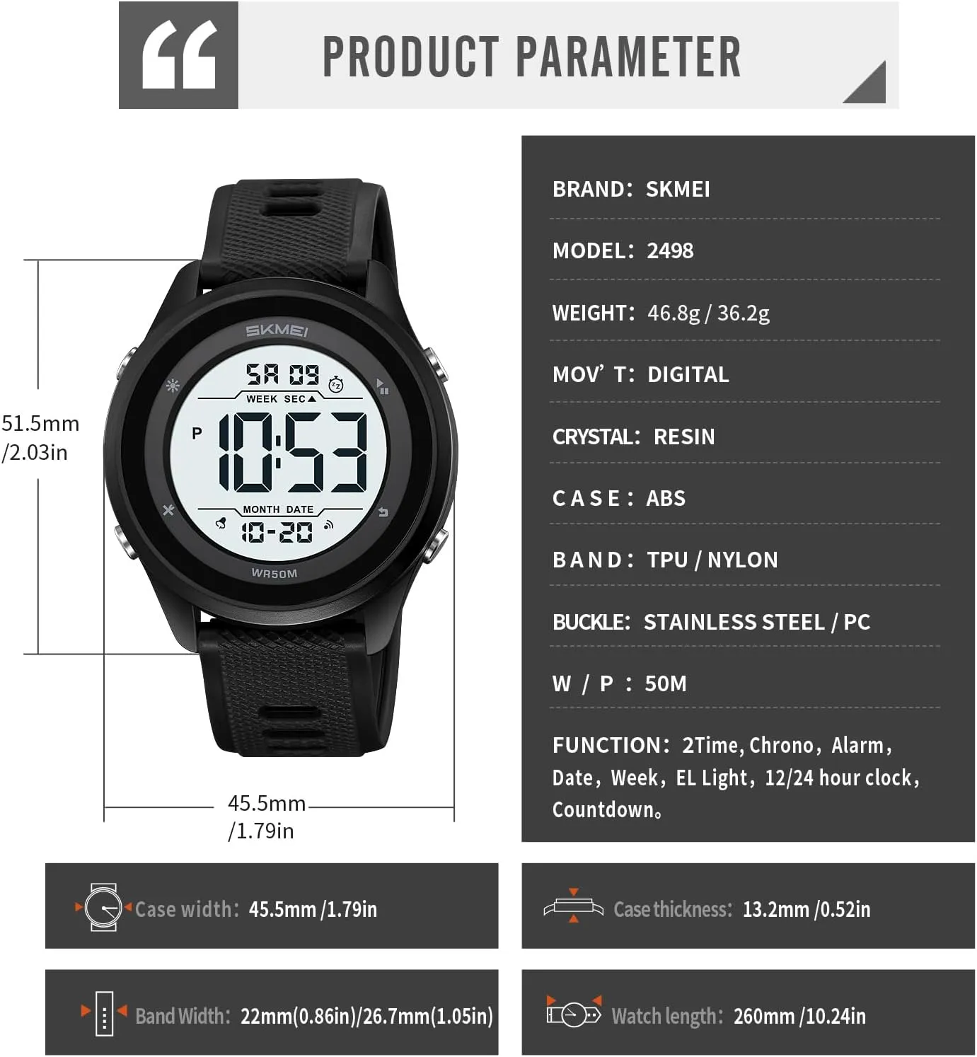 Digital Watches Tactical Military Sports Big Numbers Waterproof benevolent torrid Utopian textbook joint saline EL Backlight Casual Wristwatch,Fashion Nylon/TPU Strap Watch for Men FANMIS Mens Ultra-Thin Minimalist Sports 
