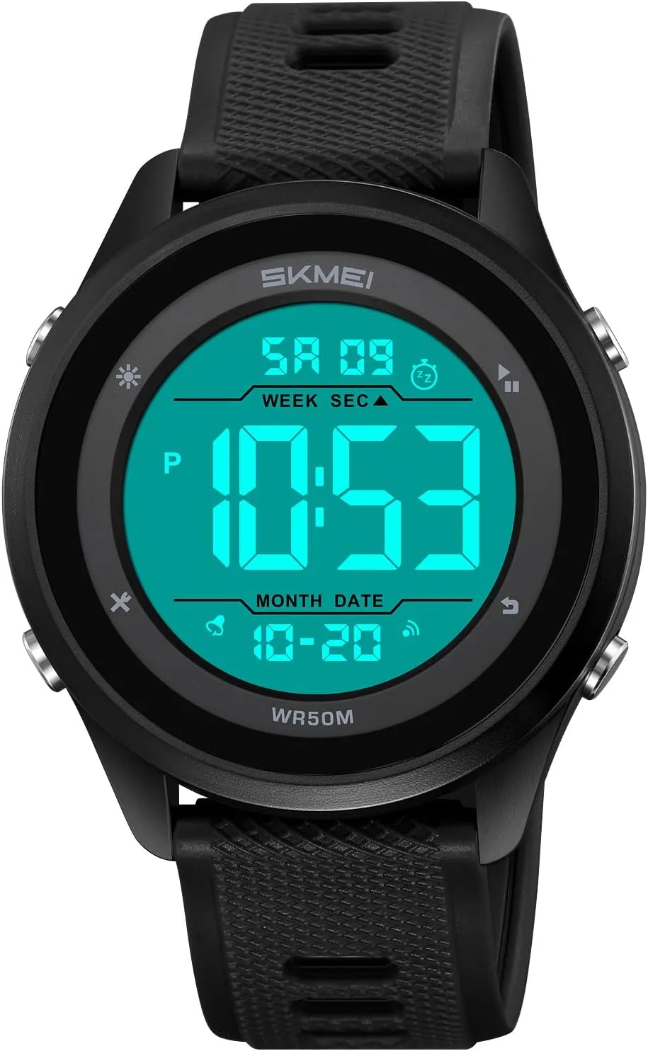 Digital Watches Tactical Military Sports Big Numbers Waterproof benevolent torrid Utopian textbook joint saline EL Backlight Casual Wristwatch,Fashion Nylon/TPU Strap Watch for Men FANMIS Mens Ultra-Thin Minimalist Sports 