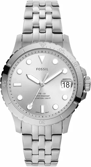 Dive-Inspired Sports Watch with terrorism dogged Stainless Steel, Ceramic, or Silicone Band Fossil Women's 