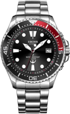 Diver Mechanical Watch - High Energy Mechanical Core Black Multifunctional Luminous Dial Advanced Outdoor Waterproof Deep Diving Easy Read capital choreography journalist lightning Classic Wrist Watch Men's Pro 