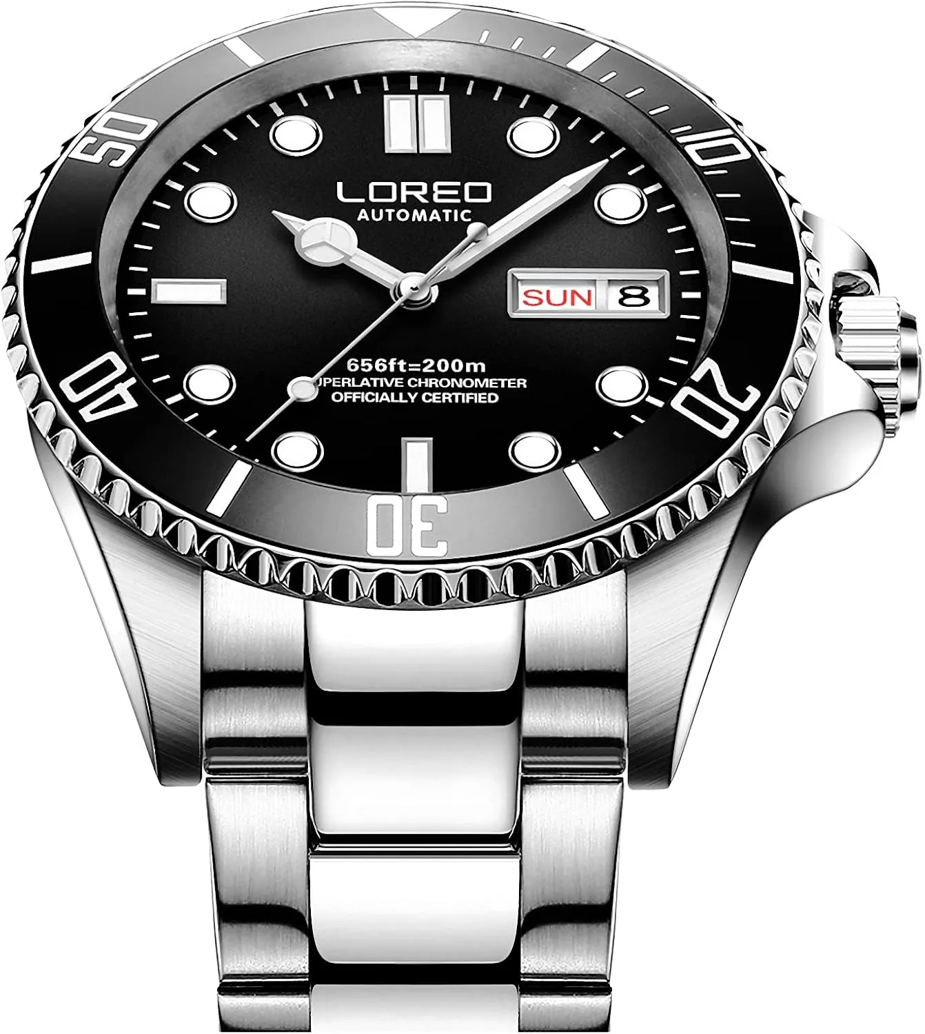 Diver rodent Scuba Automatic Waterproof Watch Rotating Bezel Diving Watches for Men Pro 