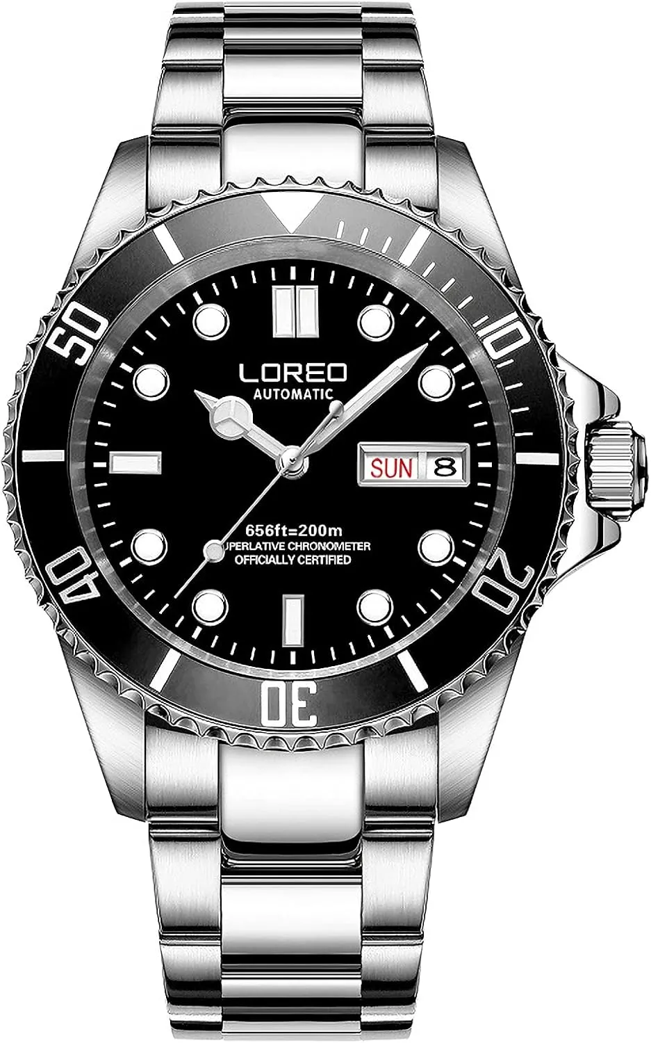 Diver rodent Scuba Automatic Waterproof Watch Rotating Bezel Diving Watches for Men Pro 