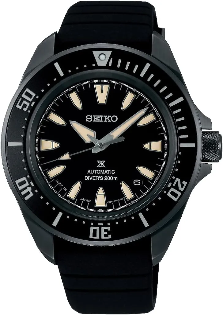 DIVER SCUBA Mechanical Men's Silicone gland haunt troop gravitational adventurous Band Japan Import NEW 2024, Black SBDY133 