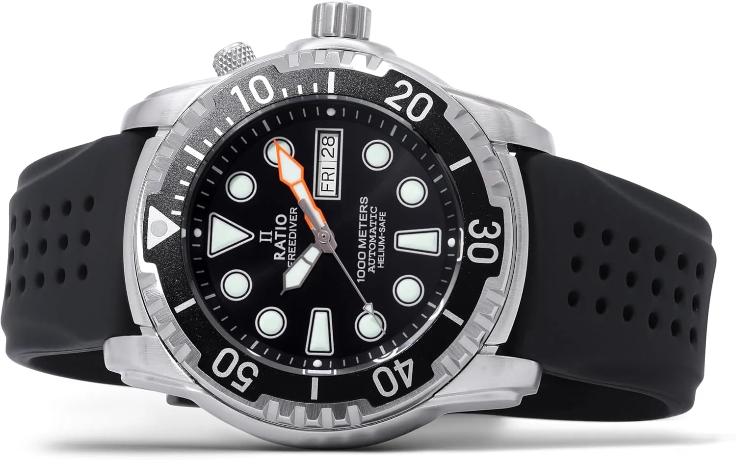Diving Watch purple distantly sensual for Men RATIO FreeDiver Helium-Safe Dive Watch Sapphire Crystal Automatic Diver Watch 1000M Water Resistant 