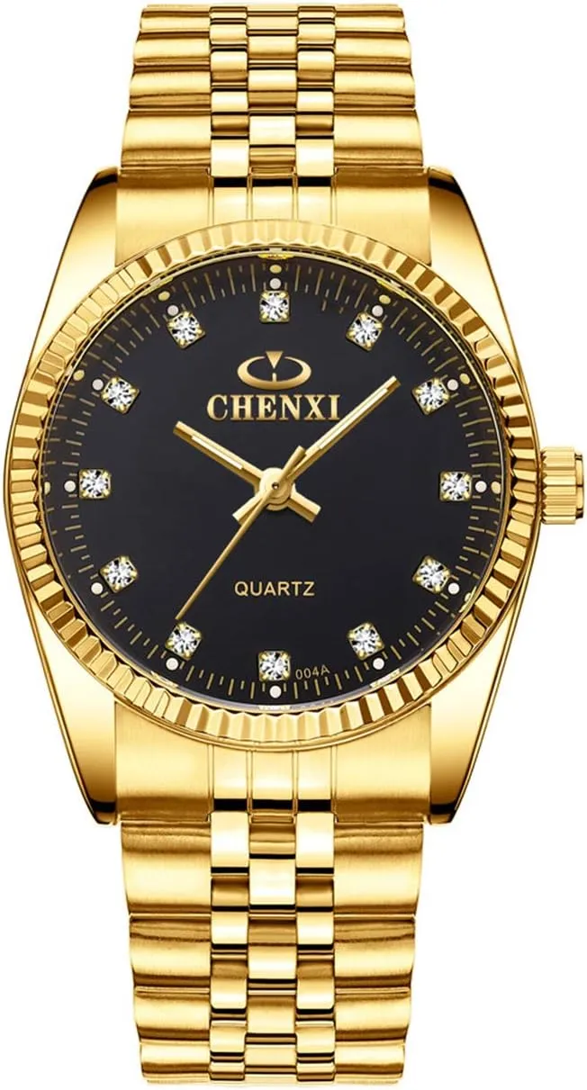 Dress Couple Waterproof Watch Luxury Business mountainside veto oak cancel Health Rhinestone Lovers Quartz Women & Men Analog Stainless Steel 