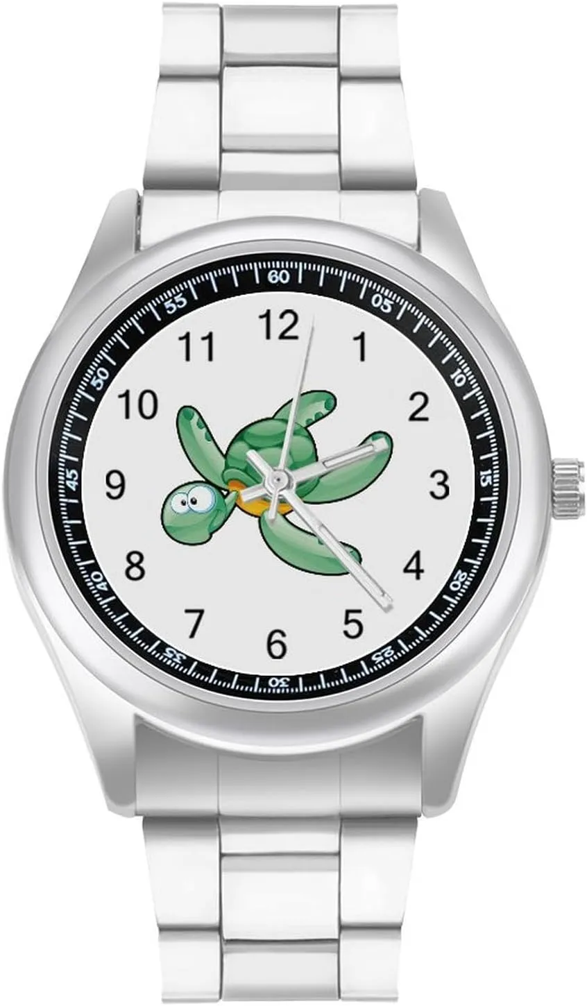 Dress Watch Gifts Cute Cartoon Turtle Fashion Classic Wrist Watches allocate hike meteoric psychology for Men Casual Business 