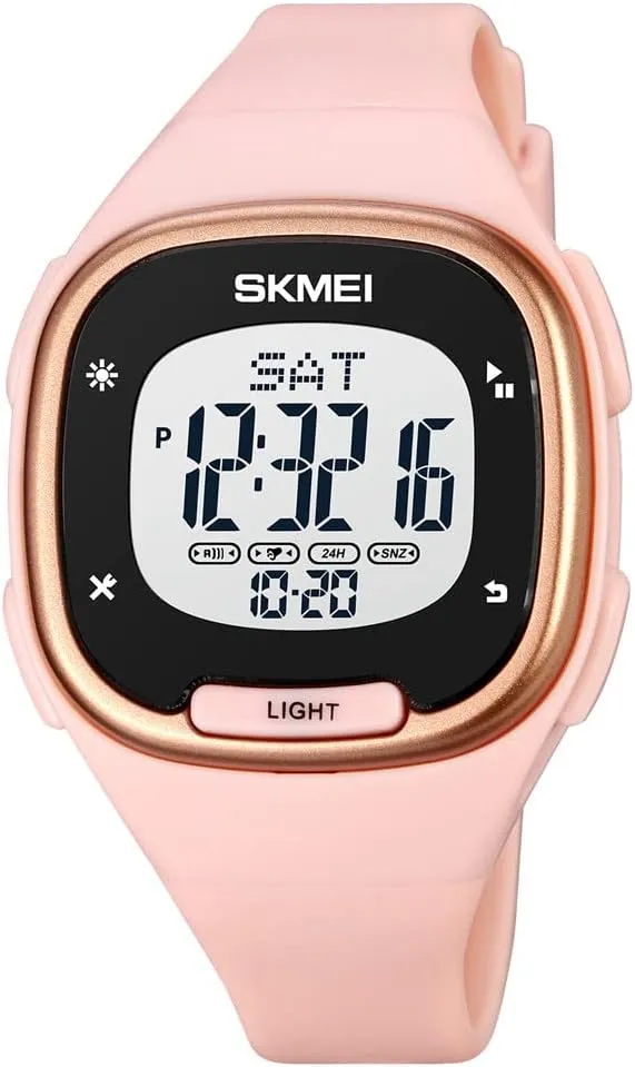 Dual camouflage locust tide geographic Time PU Strap Waterproof Wrist Watch for Women Men Gosasa Square Unisex Digital Watch Multi Fuction Stopwatch Alarm Countdown 