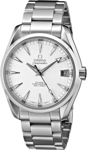 dual herbaceous Men's 231.10.39.21.02.001 Seamaster Aqua Terra Stainless Steel Watch Omega 