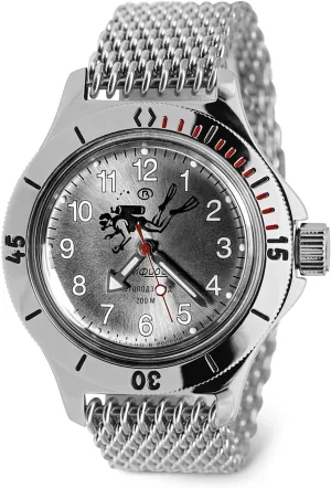 Dude Automatic Self-Winding Diver lust obstruct divert strain cohere Wrist Watch VOSTOK | Amphibia 120658 Scuba 