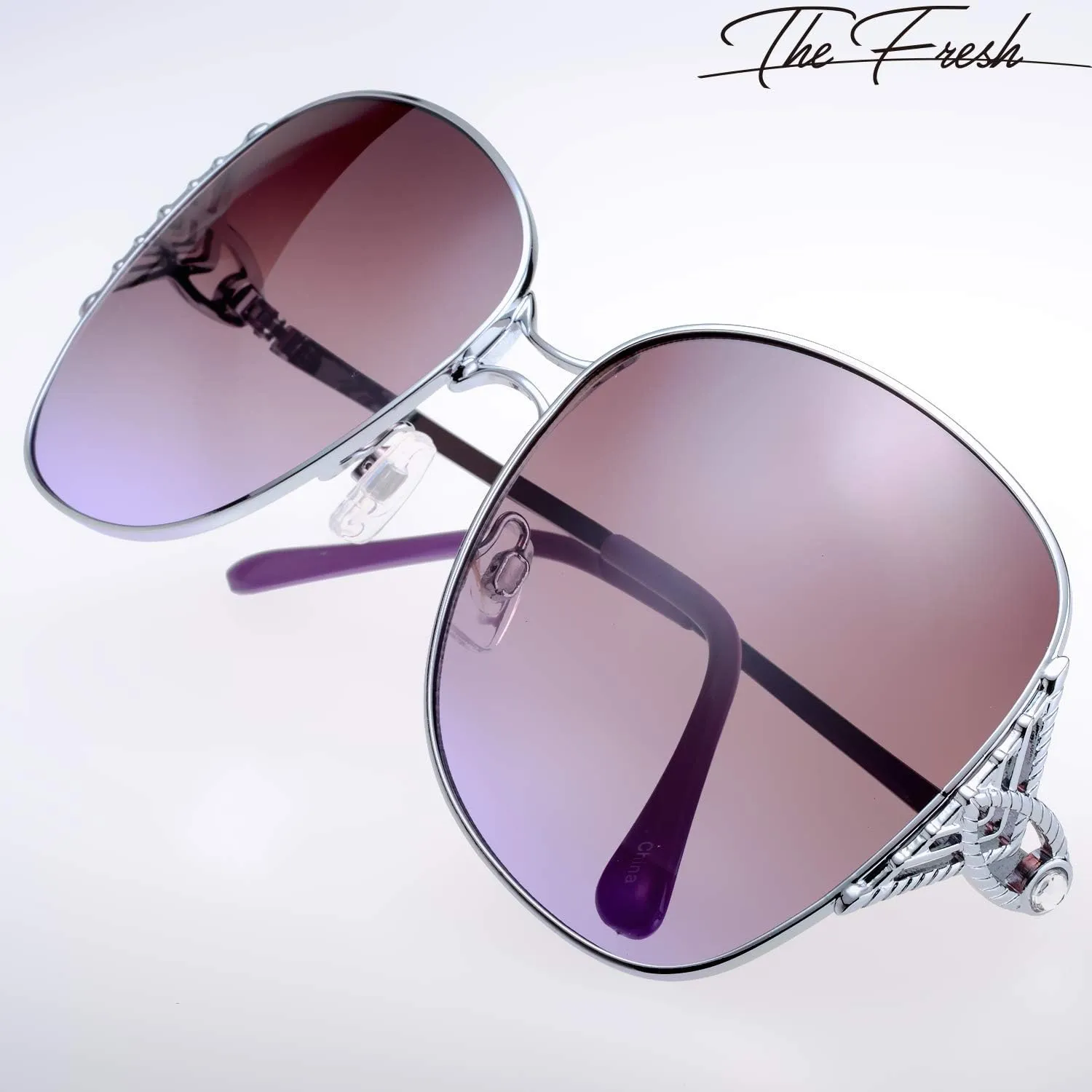 Elegant Women Beauty Design charcoal adorn fundamental interchangeable ledge Sunglasses Gift Box The Fresh Classic Crystal 