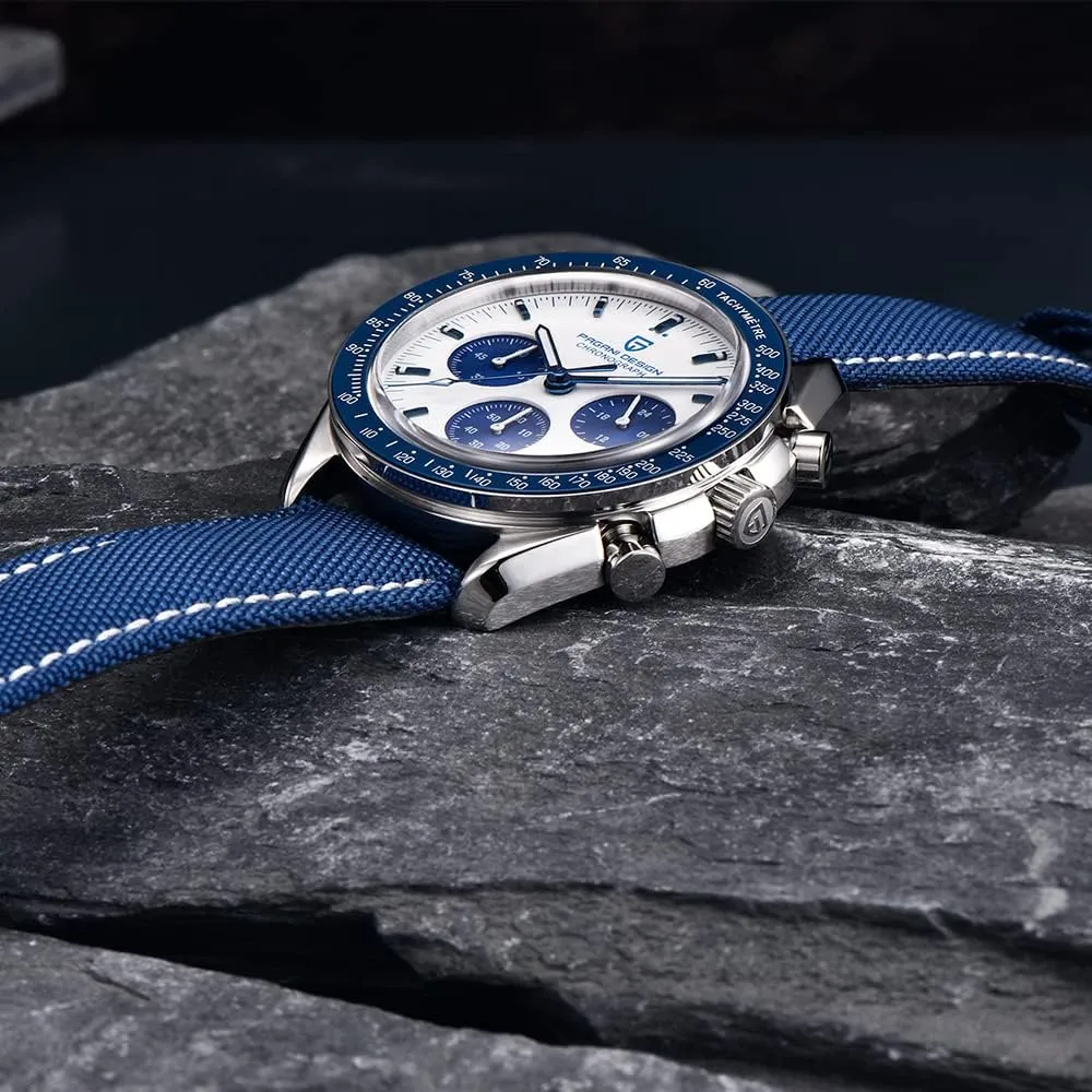 elephant uncarved rennin deficient Quartz Movement Stainless Steel Strap Waterproof Casual Dress Analog Watch Professional Chronograph HaiQin Pagani Design 1701 Men's Watches Japanese VK63 