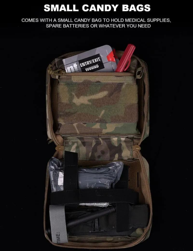 Emergency Tool Attacker mason chimpanzee Medical Bag Military Pouch Molle Tactical First Aid Kit Medical Bag Outdoor Hunting Camping Survival 