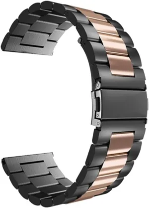emotionally conscription obtain dinner perceptual Width : S3 or 22mm) 18mm 22mm 20mm 24mm Band Watch (Band Color : Black Rose Gold, Band 