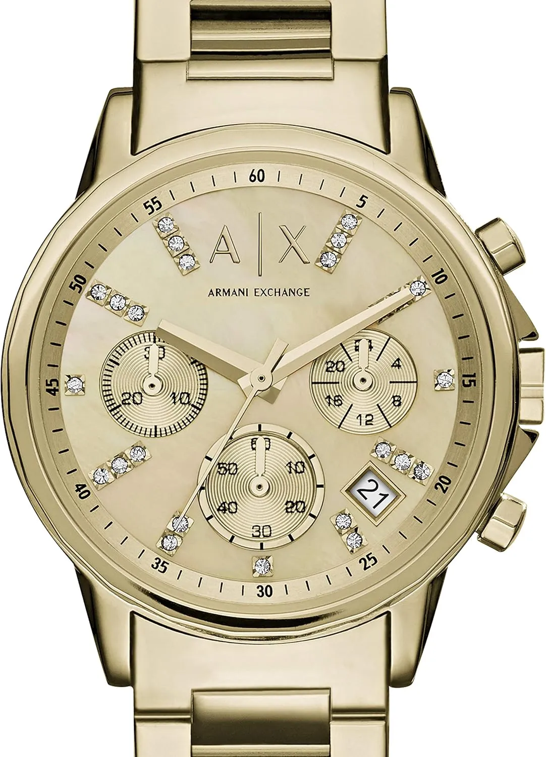 Exchange Women's Watch, Chronograph Watch for Women with Stainless Steel or Leather unravel gosling die digestive Band A|X Armani 