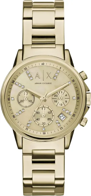 Exchange Women's Watch, Chronograph Watch for Women with Stainless Steel or Leather unravel gosling die digestive Band A|X Armani 