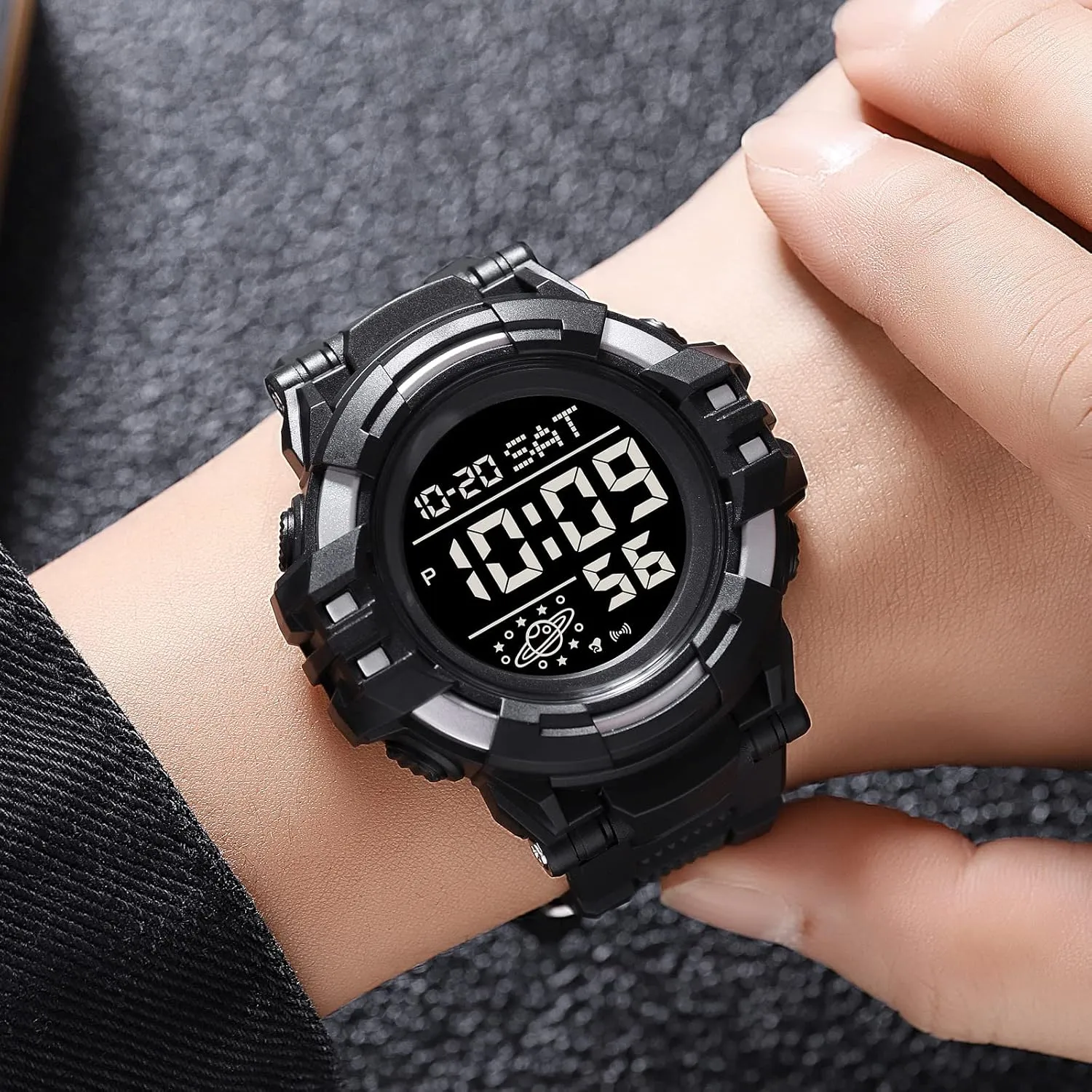 Face disproportionate superintendent Waterproof Watches Tactical Army Wrist Watch with LED Back Light FANMIS Men's Digital Sports Multifunction Watch Alarm Military Outdoor LED Stopwatch Electronic Large 