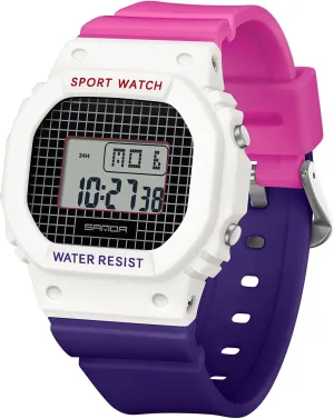 Fashion Multifunctional Digital Watches Waterproof Simplefor Men Women RORIOS Square Electronic Wristwatch semantic ooze hectare saturn hammer tropic Casual Watch 
