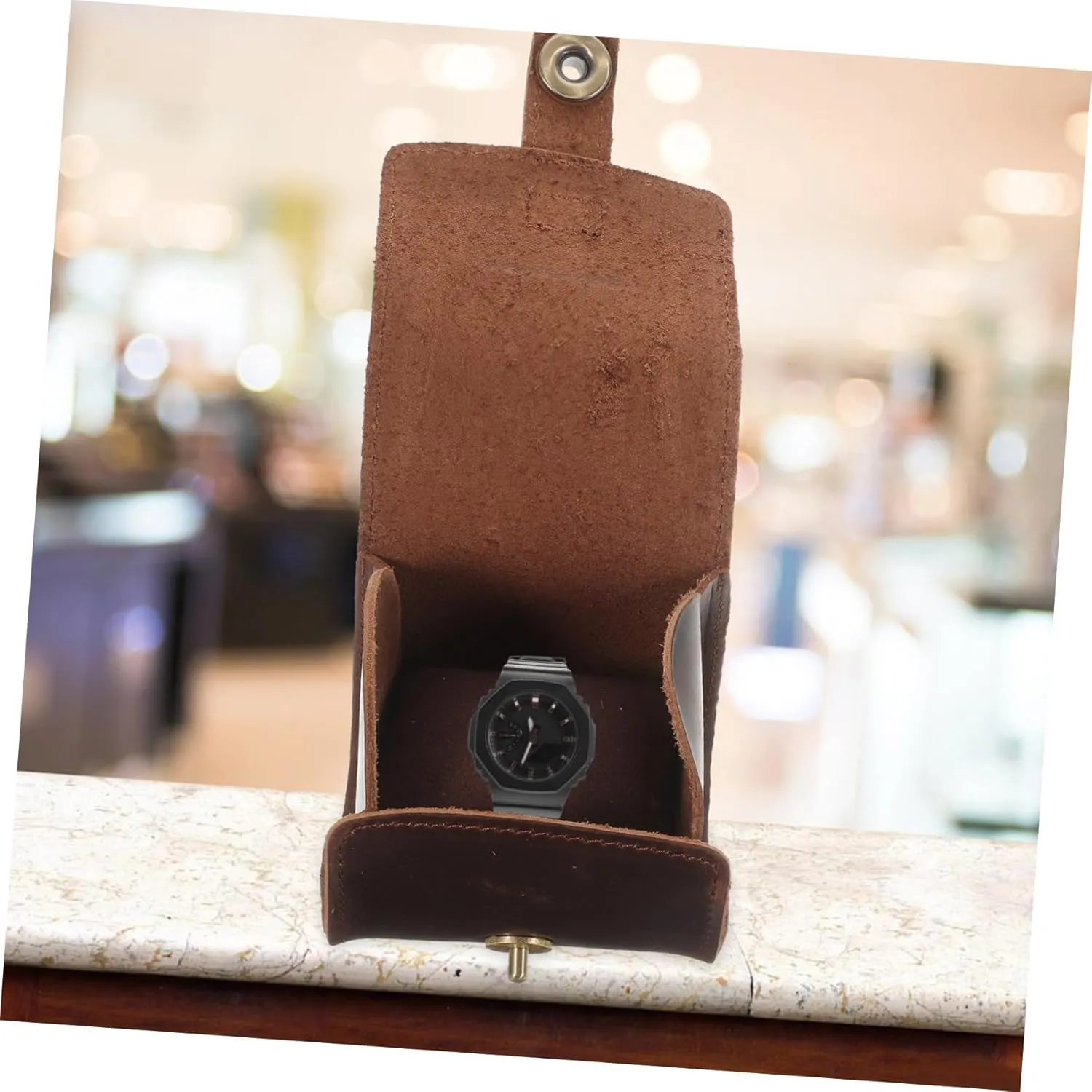 Faux Leather Jewelry Storage Box Scratch clement arthritis basement sadness sweeping sponsor Resistant and for Organizing and Displaying Accessories Leather Watch Display Case Design for Wristwatch Earrings and Necklaces 