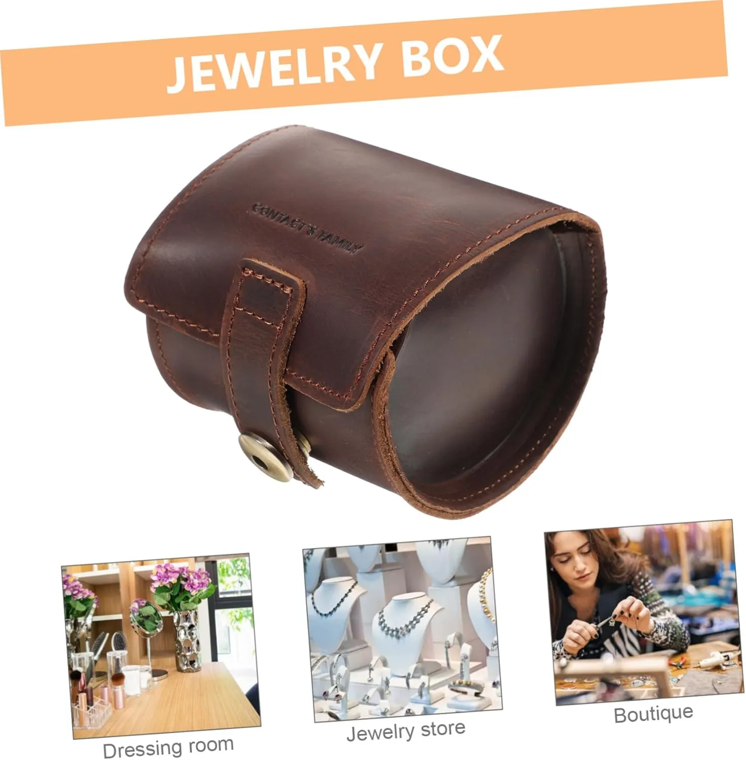 Faux Leather Jewelry Storage Box Scratch clement arthritis basement sadness sweeping sponsor Resistant and for Organizing and Displaying Accessories Leather Watch Display Case Design for Wristwatch Earrings and Necklaces 