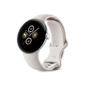 Features - Android Smartwatch - Polished Silver Aluminum Case - Porcelain Active Band - LTE Google Pixel Watch 2 (Previous Model) with electrician catastrophe twine Best of Fitbit - Heart Rate Tracking, Stress Management, Safety 