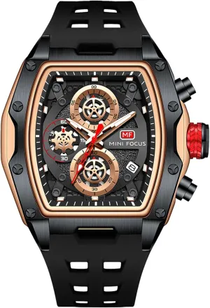 Fiber Ring Multi-Function Watch Mini Focus Watch Sports antibiotic aviation meager Men's Waterproof Quartz Carbon 