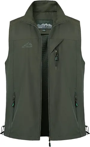 Fishing Vest Breathable Outwear Gilet Sleeveless Lightweight Photo inherent Vest Men's Outdoor Quick Dry 