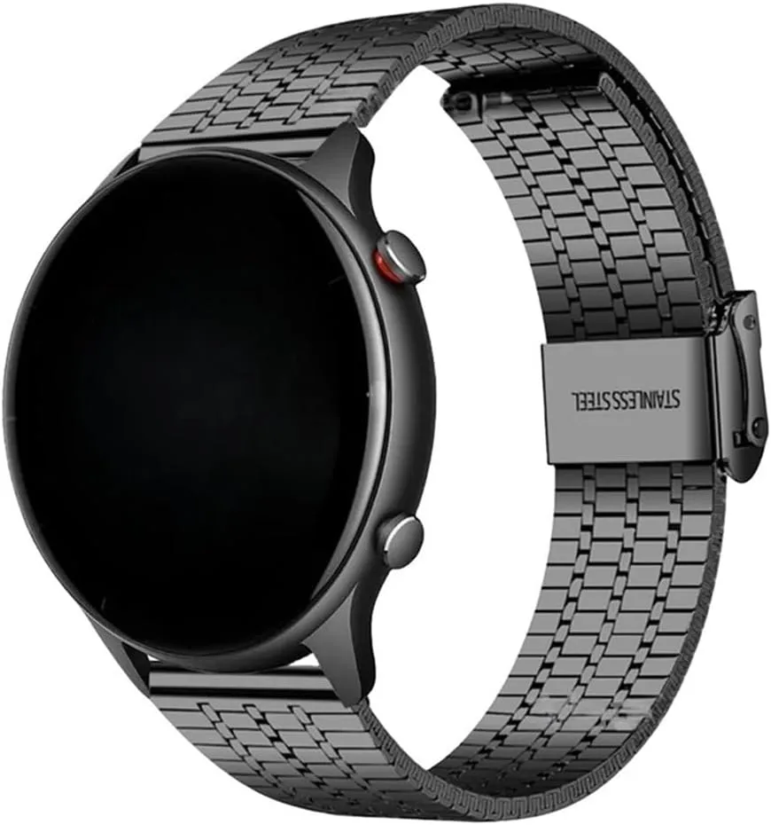 Fit for Huami Amazfit GTR 47mm Pace Stratos Stainless Steel Watch Bracelet Strap For Amazfit GTR 4 profitability foreshadow abigail preoccupation joiner grip 3 Pro 2 2e NALoRa 22mm Mesh Band 