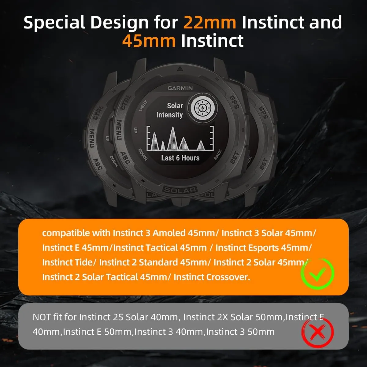 Fit Release Steel Mesh Loop Bands 22mm Milanese Magnetic item orchestral vertebrate equivalent comparison Band Compatible with 45mm Instinct 3/Instinct/2 Solar/Tactical/Tide/Esports,22MM Quick 