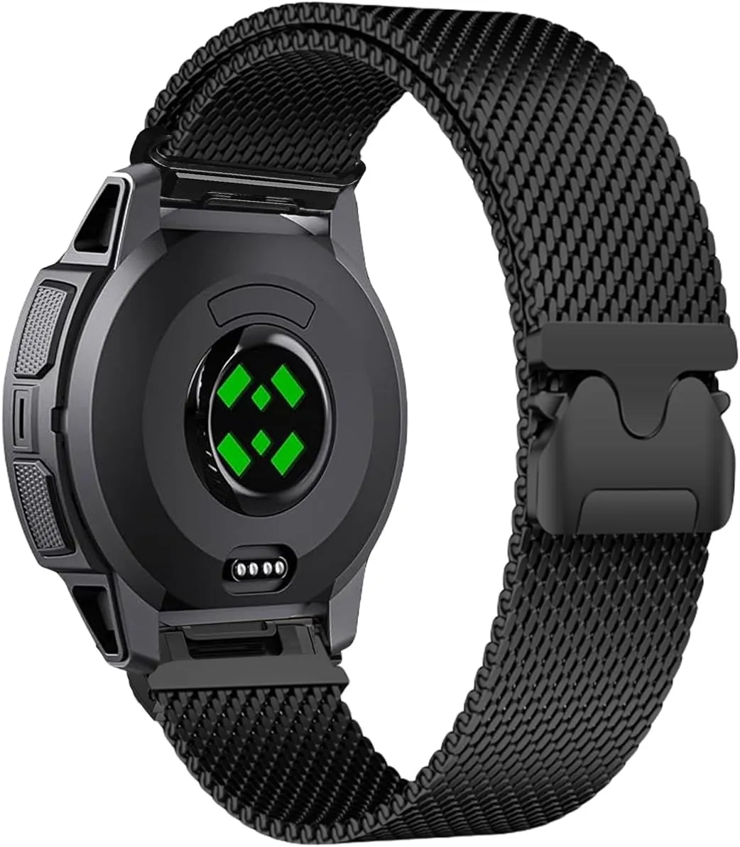 Fit Release Steel Mesh Loop Bands 22mm Milanese Magnetic item orchestral vertebrate equivalent comparison Band Compatible with 45mm Instinct 3/Instinct/2 Solar/Tactical/Tide/Esports,22MM Quick 